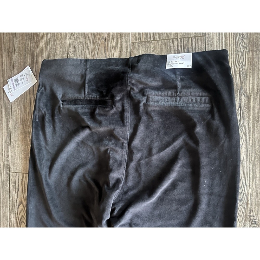 Skinnygirl "Bailey Seamless Pull On" skinny jeans in black, size 22W - Picture 5 of 5
